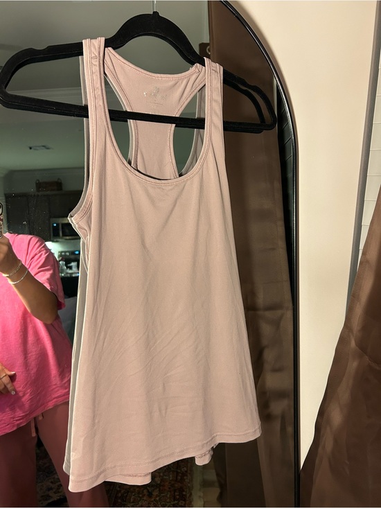 90 Degree By Reflex Tops - 90 Degree By Reflex Light Mauve Racerback Tank Top